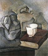 Juan Gris The still lief having book oil painting reproduction